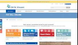 
							         Pay Bill Online - CHI St. Vincent								  
							    