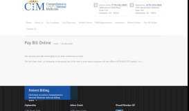 
							         Pay Bill Online - Comprehensive Internal Medicine								  
							    