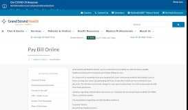 
							         Pay Bill Online | Grand Strand Health - Grand Strand Medical Center								  
							    