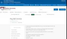 
							         Pay Bill Online | Kendall Regional Medical Center | Miami, FL								  
							    