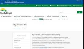 
							         Pay Bill Online | Ocala Health | Ocala, FL								  
							    