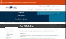 
							         Pay Bill Online South Bend, Indiana (IN) - Saint Joseph Health System ...								  
							    