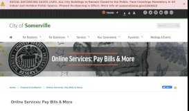 
							         Pay Bills & More | City of Somerville								  
							    