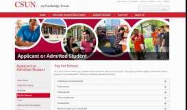 
							         Pay For School | California State University, Northridge - CSUN.edu								  
							    