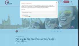 
							         Pay Guide for Teachers with Engage Education - Engage Education								  
							    