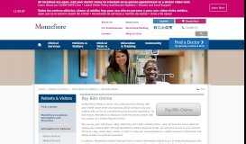 
							         Pay Hospital Bills Online - Montefiore Medical Center								  
							    