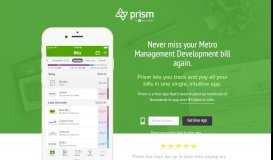 
							         Pay Metro Management Development with Prism • Prism - Prism Bills								  
							    