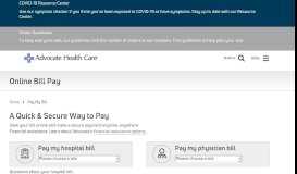 
							         Pay My Bill | Advocate Health Care | Chicago Illinois (IL)								  
							    