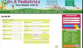 
							         Pay My Bill Online | Dr. K Pediatrics, Brandon FL								  
							    