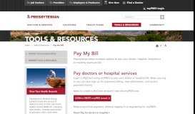 
							         Pay My Bill | Presbyterian Healthcare Services								  
							    