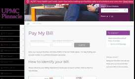 
							         Pay My Bill | UPMC Pinnacle								  
							    