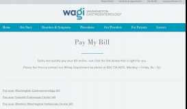 
							         Pay My Bill | Washington Gastroenterology								  
							    