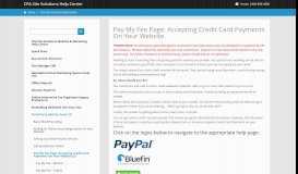 
							         Pay My Fee Page: Accepting Website Credit Card ... - CPA Site Solutions								  
							    