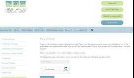 
							         Pay Online | Highlands Oncology Group								  
							    