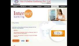 
							         Pay Online - Net 9 Hathway								  
							    