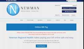 
							         Pay Online | Newman Regional Health | Emporia								  
							    