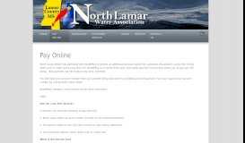 
							         Pay Online - North Lamar Water Association								  
							    