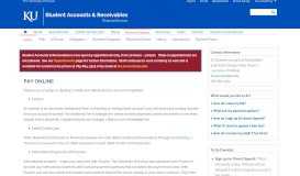 
							         Pay Online | Student Accounts and Receivables								  
							    