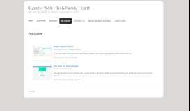 
							         Pay Online - Superior Walk - In & Family Health								  
							    