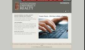 
							         Pay Online - University Realty								  
							    