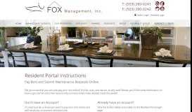 
							         Pay Rent - Fox Management, Inc.								  
							    