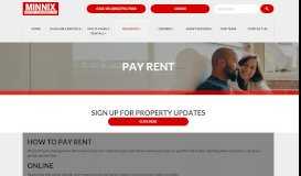 
							         Pay Rent | Minnix Property Management								  
							    