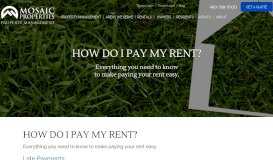 
							         Pay Rent - Mosaic Properties								  
							    