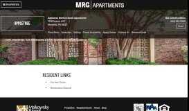 
							         Pay Rent Online - MRG Apartments								  
							    