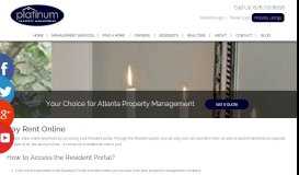 
							         Pay Rent Online - Platinum Property Management								  
							    