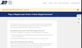 
							         Pay Royal Loan from a non-Royal Account - The Details | Royal Credit ...								  
							    
