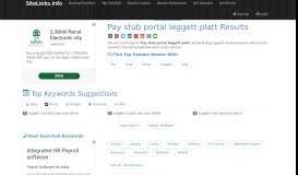 
							         Pay stub portal leggett platt Results For Websites Listing - SiteLinks.Info								  
							    