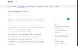 
							         Pay superannuation - MYOB Essentials Accounting - MYOB Help Centre								  
							    