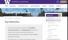
							         Pay Tuition & Fees | Student Fiscal Services								  
							    