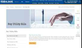 
							         Pay Utility Bills - Online Electricity Bill Payment ... - Federal Bank								  
							    