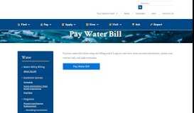 
							         Pay Water Bill - Water - Public Works - City of Fond du Lac								  
							    