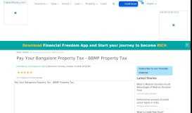 
							         Pay Your Bangalore Property Tax - BBMP Property Tax | IndianMoney								  
							    