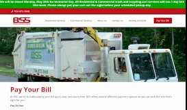 
							         Pay Your Bill - BSS Trash - Benfield Sanitation Services								  
							    
