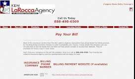 
							         Pay Your Bill - KEN LAROCCA AGENCY								  
							    