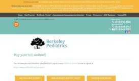 
							         Pay Your Bill Online | Berkeley Pediatrics								  
							    