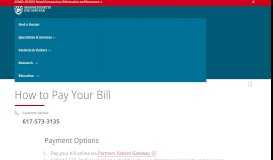 
							         Pay Your Bill Online | Mass. Eye and Ear								  
							    