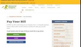 
							         Pay Your Bill Online | Memorial Hospital Of Sweetwater County								  
							    