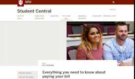 
							         Pay Your Bill: Student Central: IUPUI								  
							    