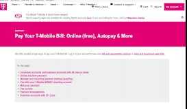 
							         Pay your bill | T-Mobile Support								  
							    