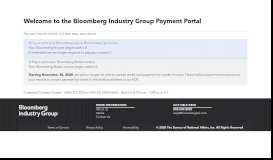 
							         Pay your invoice Online | Bloomberg BNA								  
							    