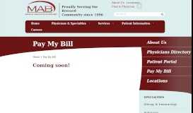 
							         Pay Your Medical Bill Online | Medical Associates of Brevard								  
							    