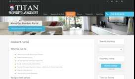 
							         Pay Your Rent Online - Titan Property Management								  
							    