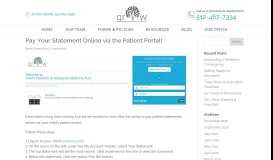 
							         Pay Your Statement Online via the Patient Portal! - GROW Pediatrics								  
							    