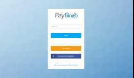 
							         PayBingo || Login								  
							    