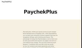 
							         PaychekPlus - Login To Know Your Card Balance ...								  
							    