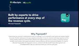 
							         Payerpath | Allscripts | Changing what's possible in healthcare								  
							    